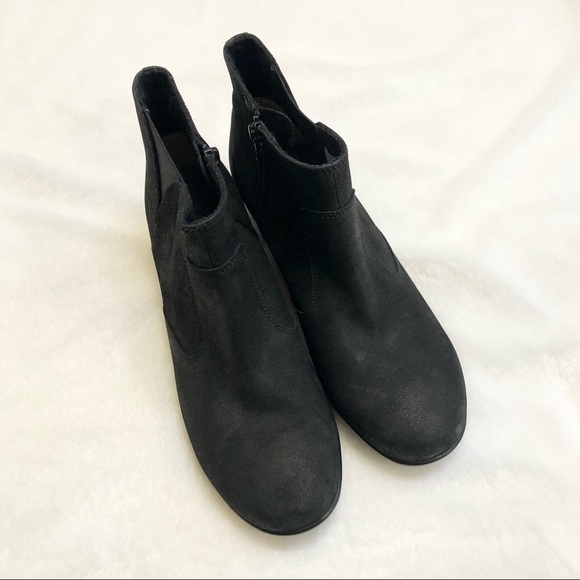 Aravon Kitt Black Leather Bootie Ankle Boot Women Size 8.5 - Picture 9 of 12